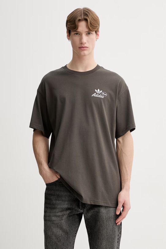 Odzież adidas Originals t-shirt bawełniany KW7991 zielony