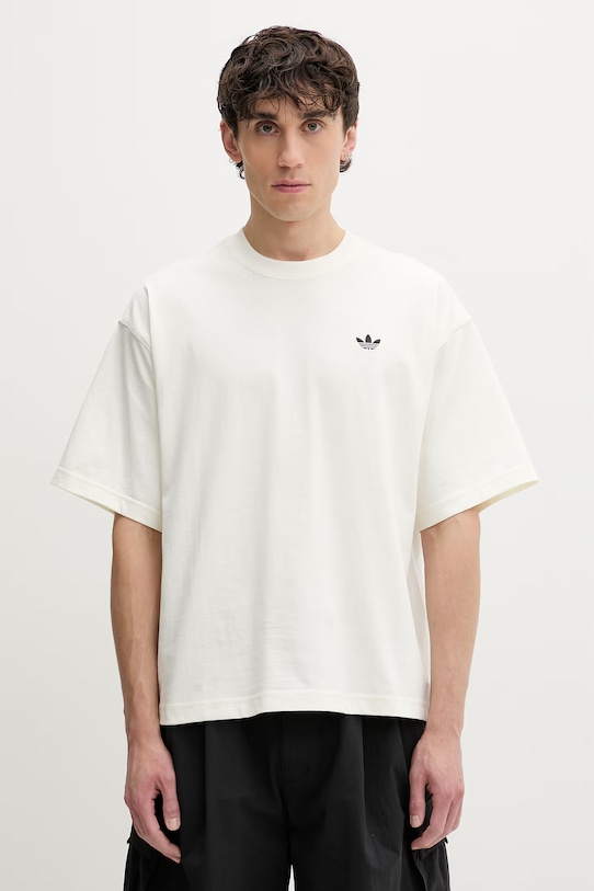 Odzież adidas Originals t-shirt męski bawełniany Airbrush KW8008 beżowy