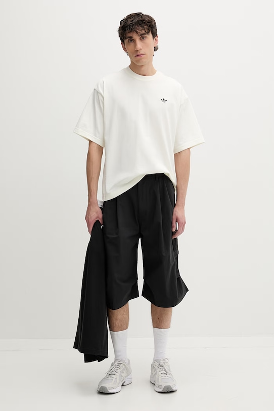 adidas Originals t-shirt męski bawełniany Airbrush beżowy KW8008