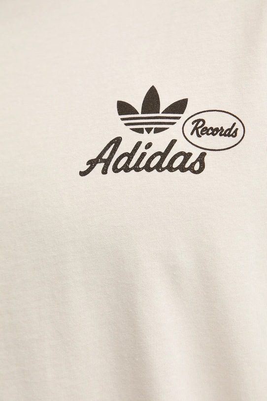 adidas Originals t-shirt bawełniany KW7990 beżowy