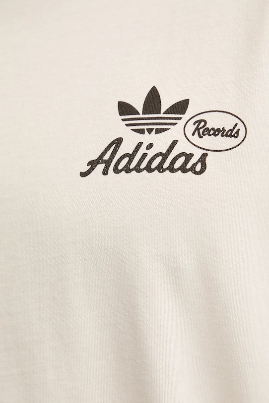adidas Originals t-shirt bawełniany KW7990 beżowy