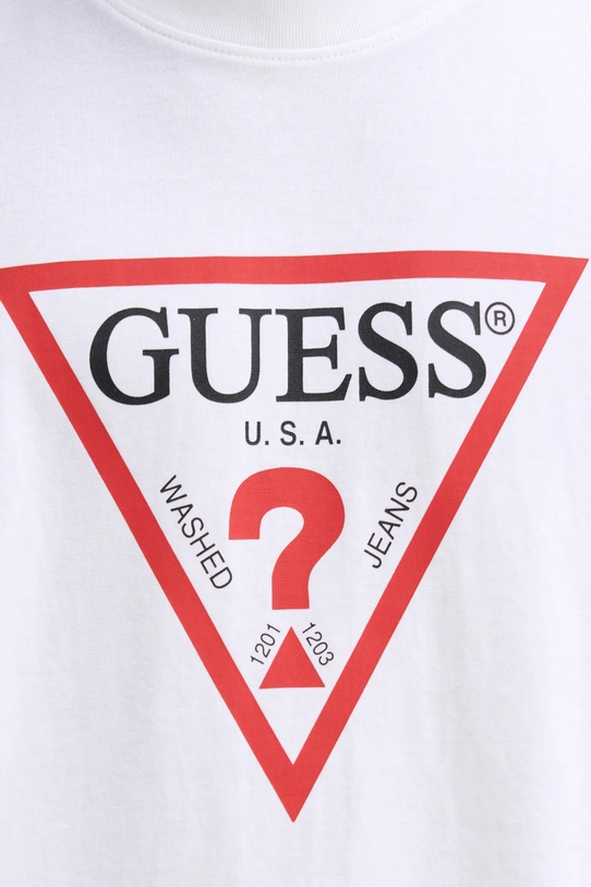 Guess Jeans t-shirt bawełniany M4YI45.K8FQ4 biały