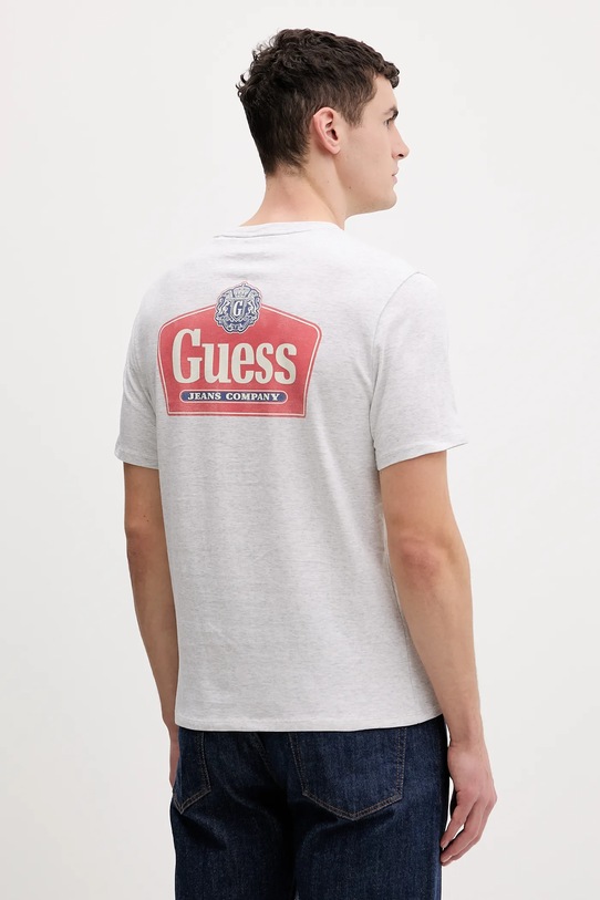 Odzież Guess Jeans t-shirt bawełniany M6RI38.K8HM0 szary