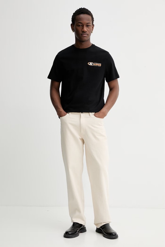 Guess Jeans t-shirt M6RI43.K8FQ4 czarny SS26