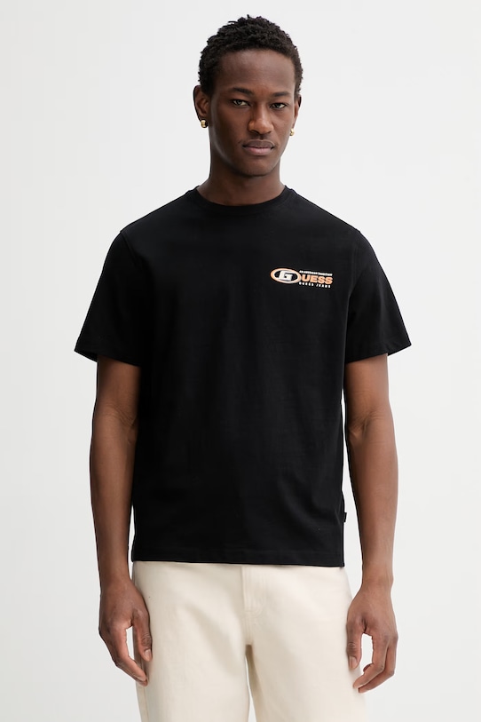 Oblečenie Tričko Guess Jeans M6RI43.K8FQ4 čierna