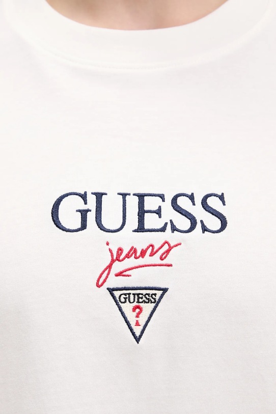 Guess Jeans t-shirt bawełniany M6RI45.K8HM0 beżowy