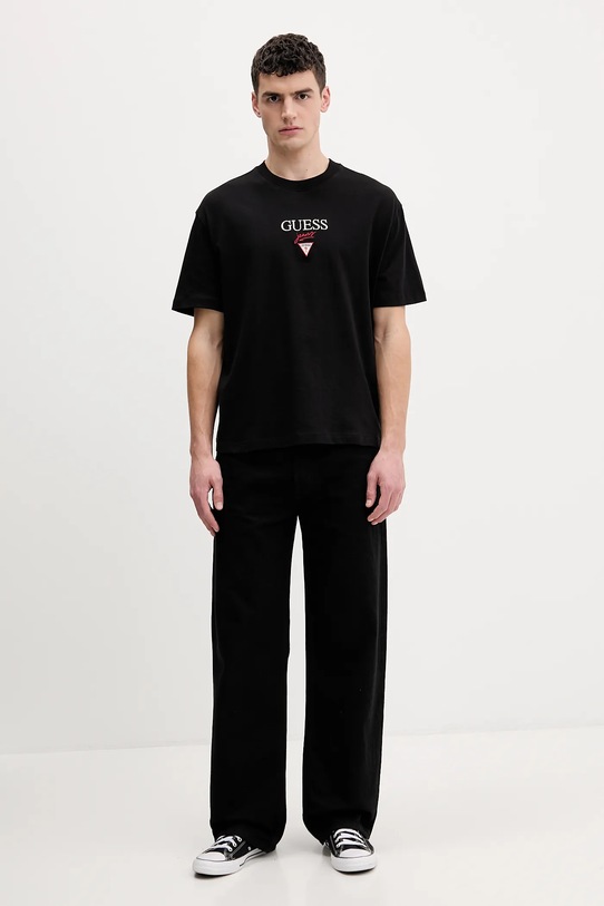 Guess Jeans t-shirt bawełniany M6RI45.K8HM0 czarny SS26