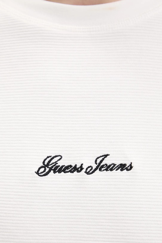 Guess Jeans longsleeve bawełniany M6RP13.KD461 beżowy