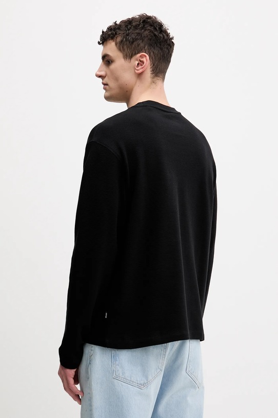 Odzież Guess Jeans longsleeve bawełniany M6RP13.KD461 czarny
