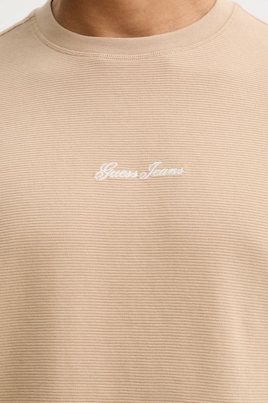 Guess Jeans t-shirt bawełniany M6RP14.KD461 beżowy