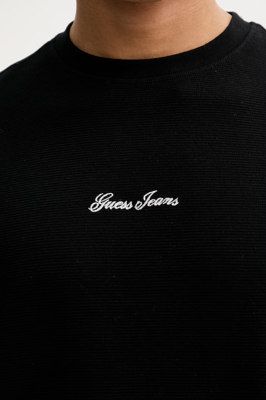 Guess Jeans t-shirt bawełniany M6RP14.KD461 czarny