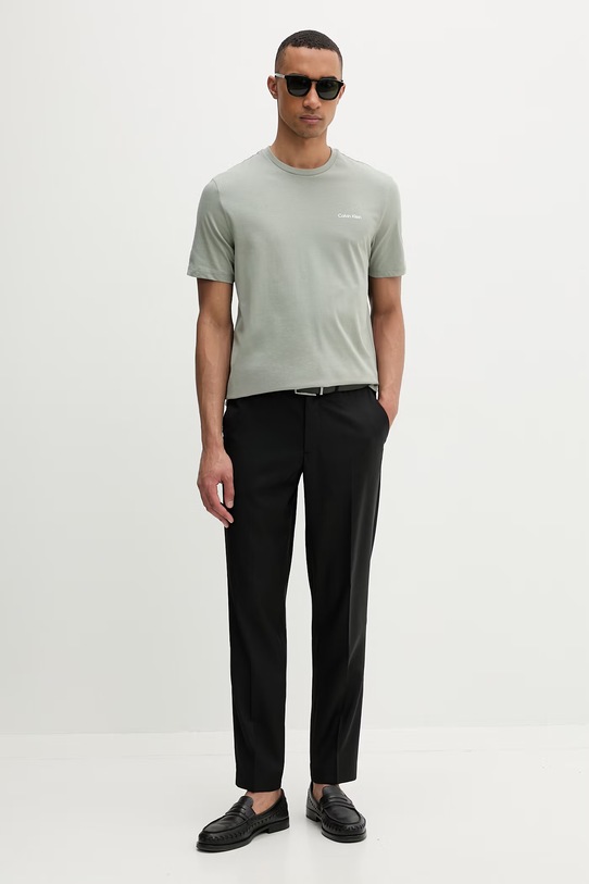 Calvin Klein T-shirt Ανδρικό βαμβακερό LV04LC255G πράσινο SS26