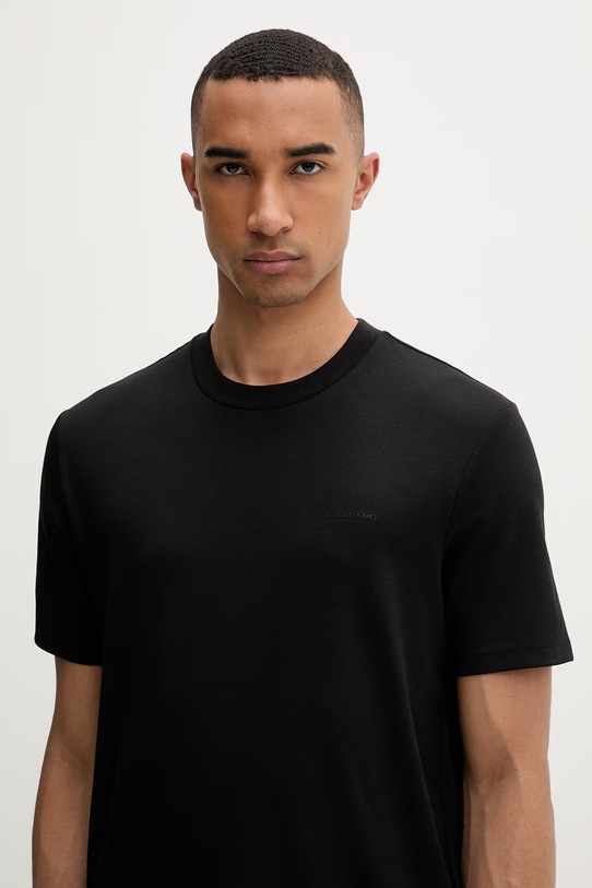 Calvin Klein majica za muškarce s pamukom crna LV04LF209G