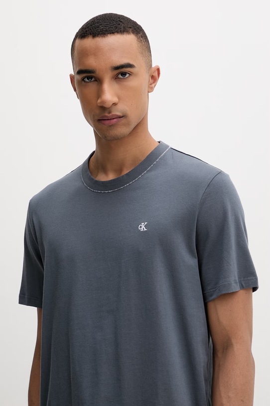 Calvin Klein t-shirt ανδρικό βαμβακερό γκρί LV04LF223G