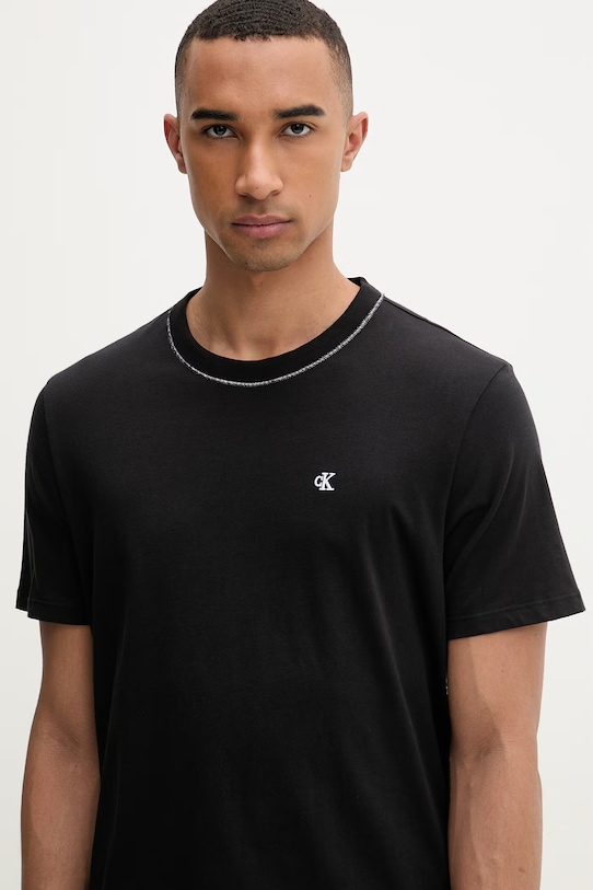 Calvin Klein majica za muškarce od pamuka crna LV04LF223G