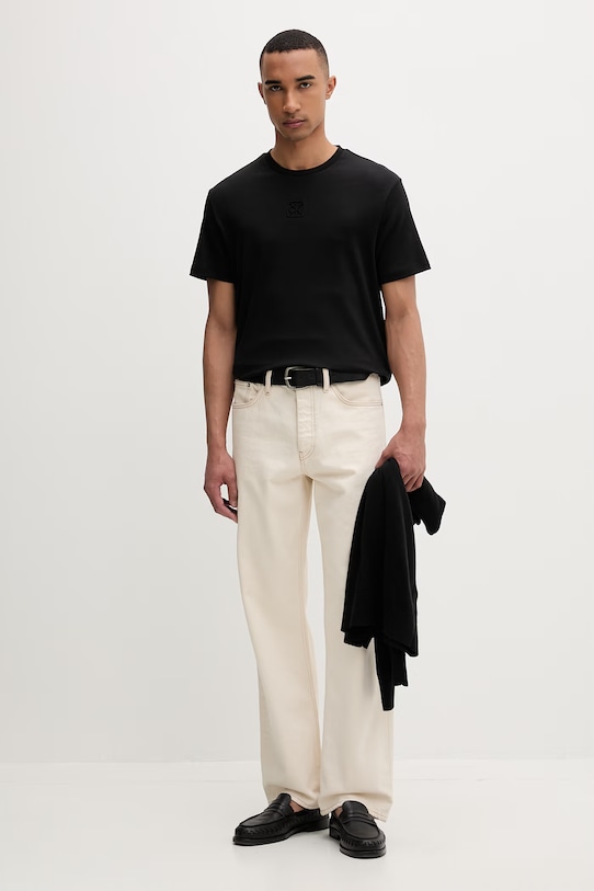 Calvin Klein majica muška pamučna LV04LF243G crna SS26