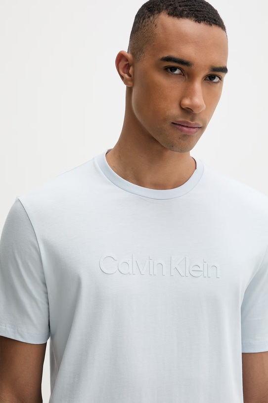 Calvin Klein T-shirt męski bawełniany niebieski LV04LF810G