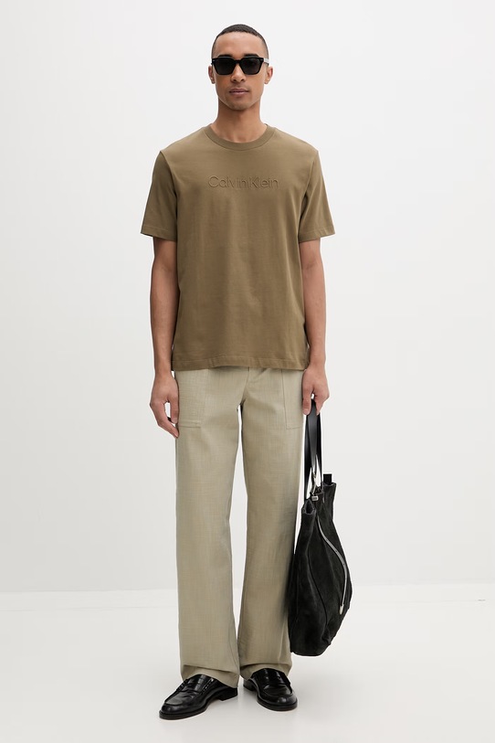 Calvin Klein tricou pentru bărbați, din bumbac LV04LF811G verde SS26