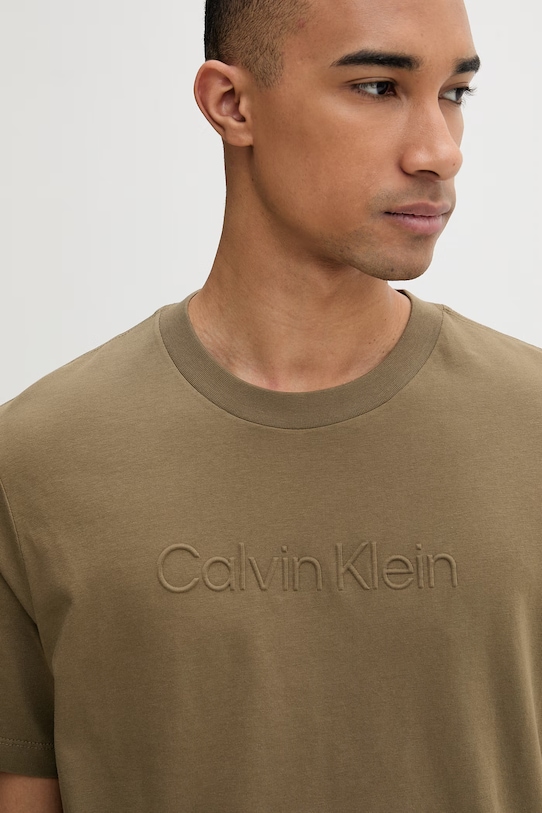 Calvin Klein tricou pentru bărbați, din bumbac verde LV04LF811G
