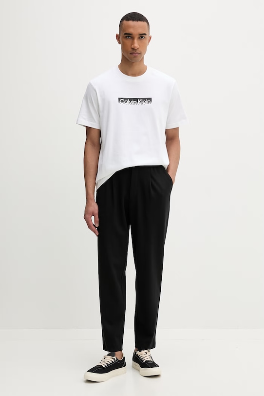 Calvin Klein majica za muškarce od pamuka LV04LF812G bijela SS26