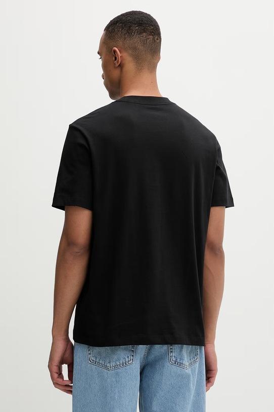 Ρούχα Calvin Klein T-shirt Ανδρικό βαμβακερό LV04LF812G μαύρο