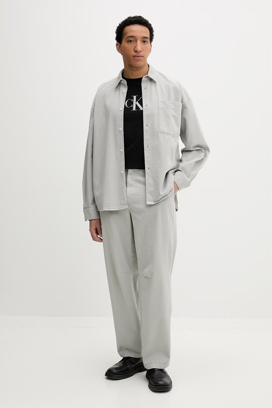 Calvin Klein tričko pánske bavlnené LV04RF853G čierna SS26