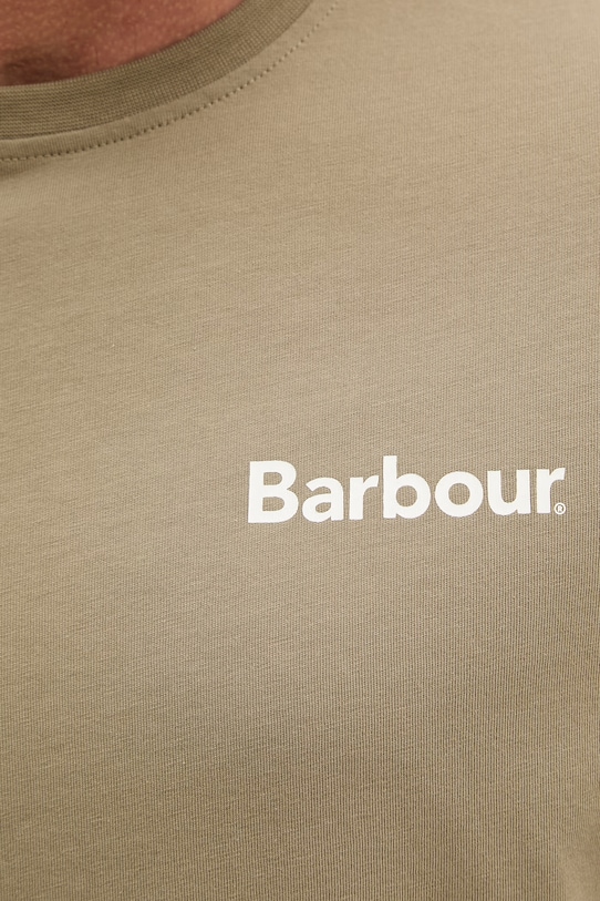 Barbour t-shirt basic męski bawełniany Camber MTS1395 zielony