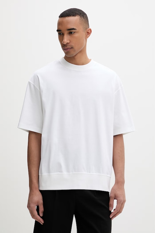 Calvin Klein T-shirt ανδρικό βαμβακερό μπεζ LV04LF219G