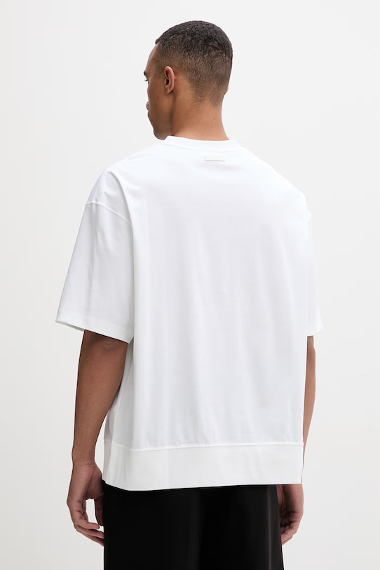 Ρούχα Calvin Klein T-shirt ανδρικό βαμβακερό LV04LF219G μπεζ