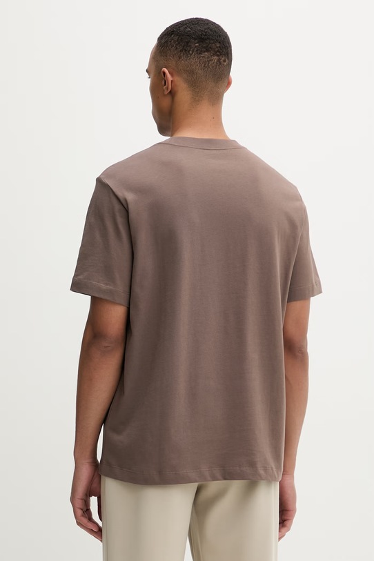 Odjeća Calvin Klein majica za muškarce od pamuka LV04LF813G smeđa