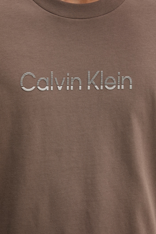 Calvin Klein majica za muškarce od pamuka LV04LF813G smeđa