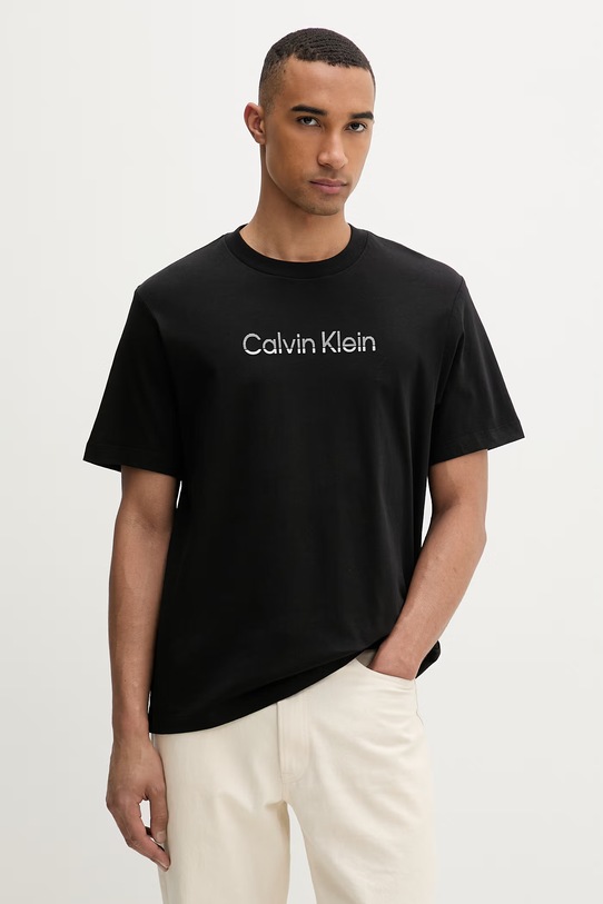 Calvin Klein majica za muškarce od pamuka crna LV04LF813G