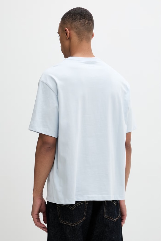 Odzież Calvin Klein T-shirt męski bawełniany LV14RF817G niebieski