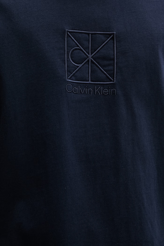Calvin Klein T-shirt męski bawełniany LV14RF817G granatowy