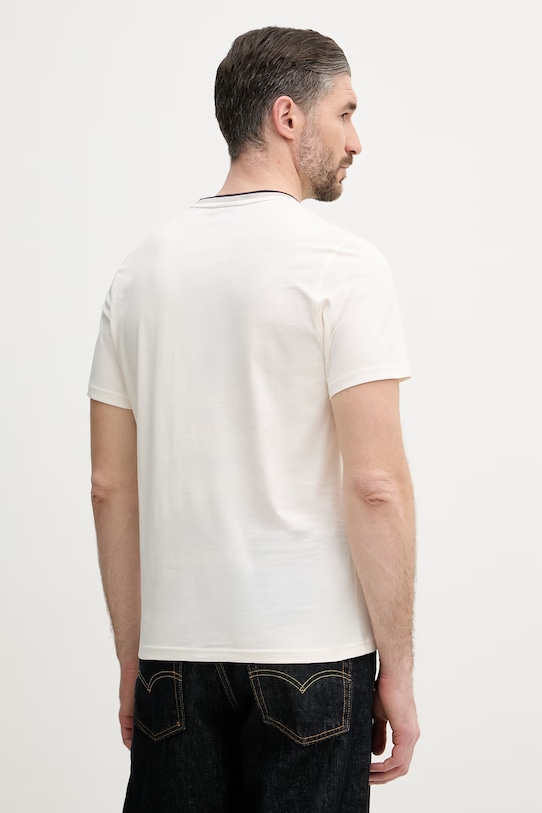 Odzież Barbour t-shirt męski bawełniany MTS1558 beżowy