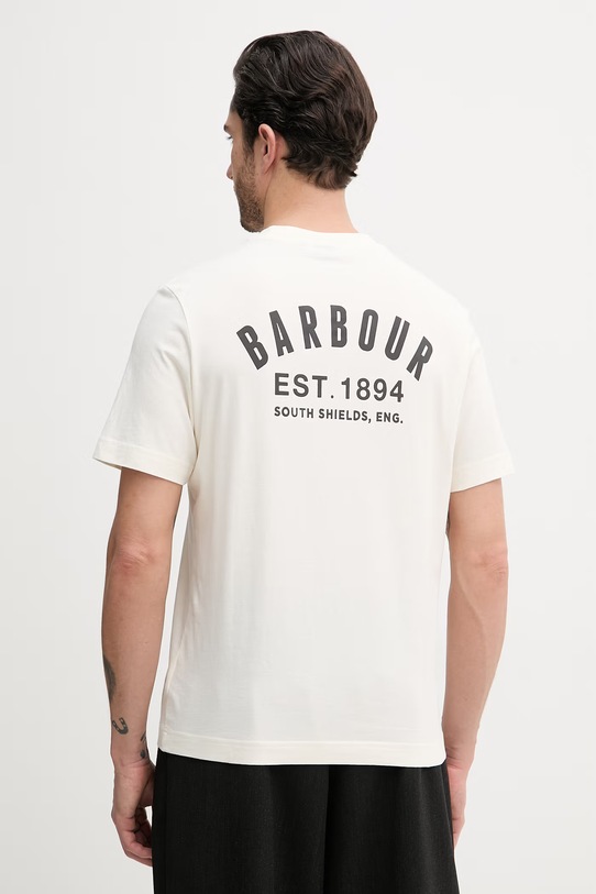 Odzież Barbour t-shirt bawełniany MTS1566 beżowy