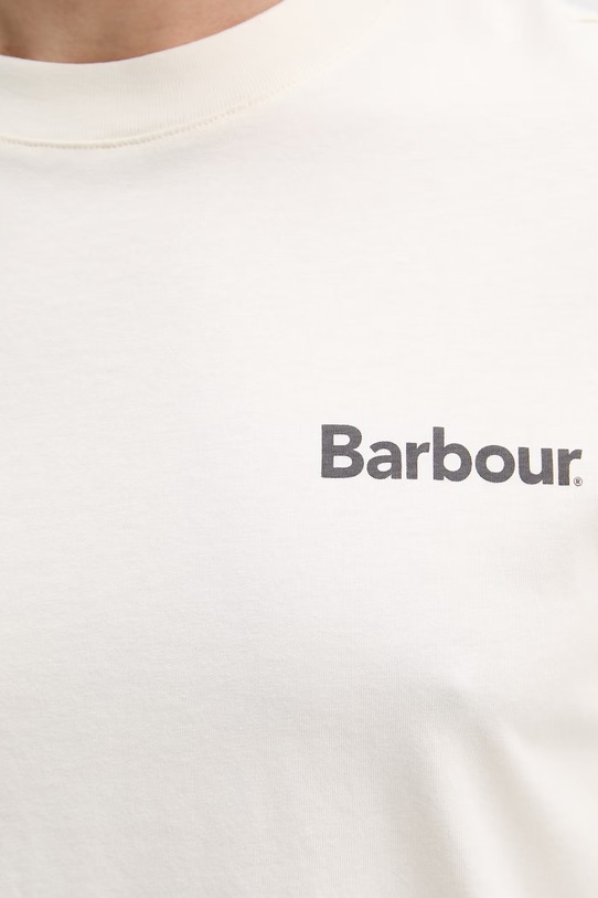 Barbour t-shirt bawełniany MTS1566 beżowy