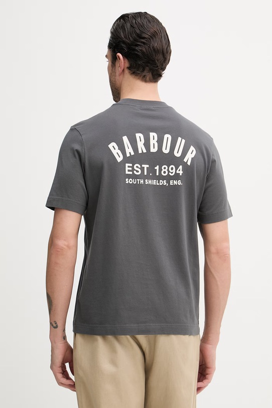 Odzież Barbour t-shirt bawełniany MTS1566 szary