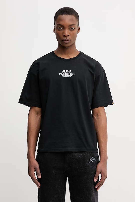 Odjeća Pamučna majica Alpha Industries Scorpion Cyborg 266515 crna