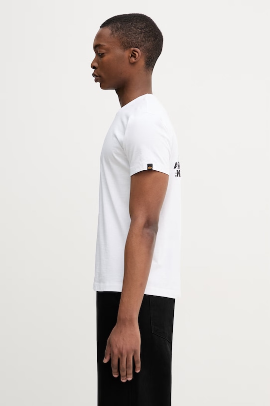 Alpha Industries US Scorpion Backprint t-shirt męski bawełniany 266510 biały SS26