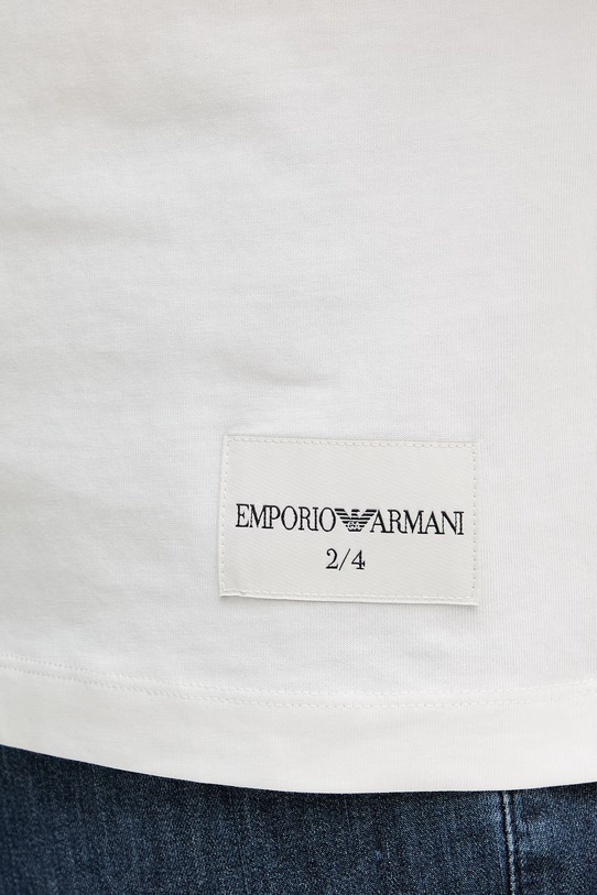 Emporio Armani t-shirt bawełniany EM004751.AF23082 biały