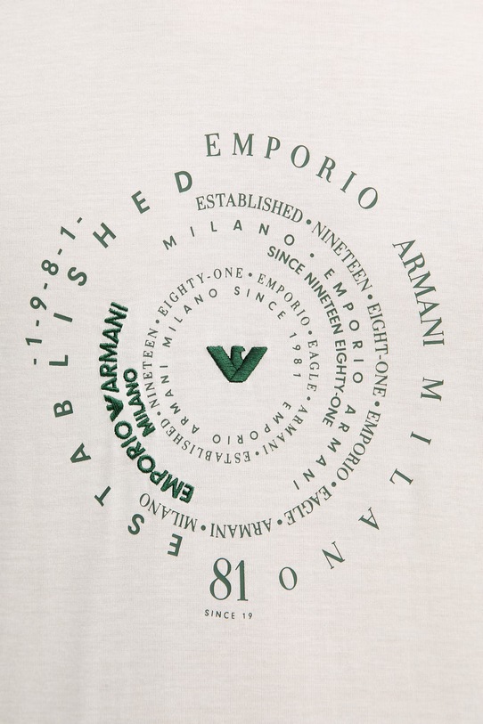 Emporio Armani t-shirt męski z lyocellu EM004995.AF13747 beżowy