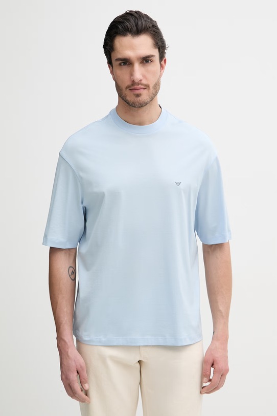 Îmbrăcăminte Emporio Armani tricou din bumbac EM005737.AF24470 albastru