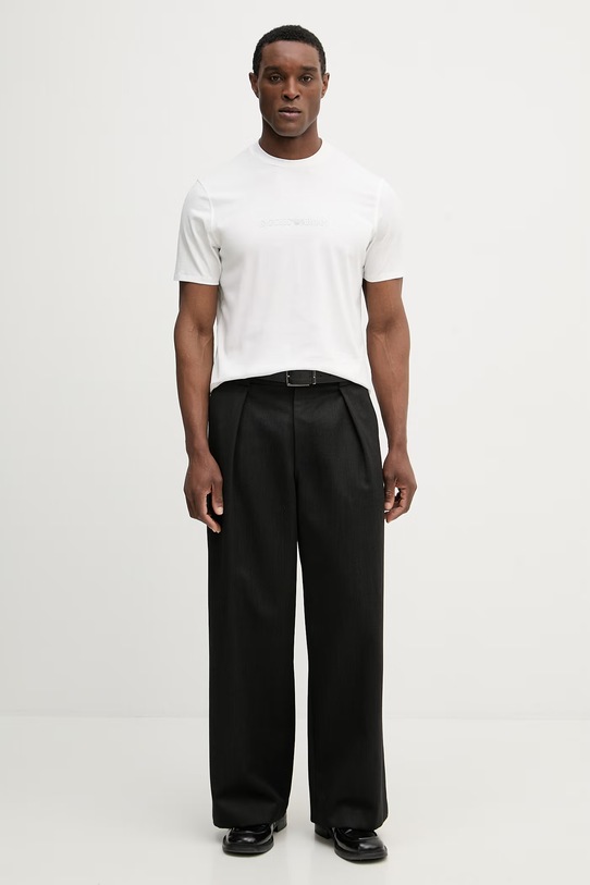 Bavlnené tričko Emporio Armani EM004583.AF13669 béžová SS26