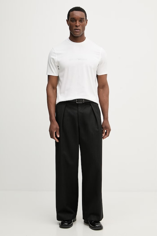 Bavlnené tričko Emporio Armani EM004583.AF13669 béžová SS26