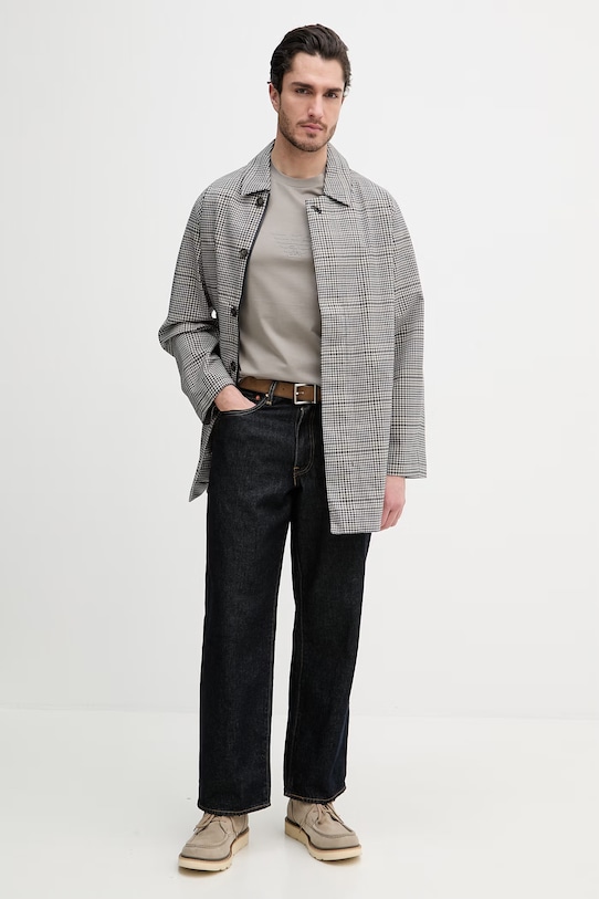 Emporio Armani tricou din bumbac EM004583.AF13669 gri SS26