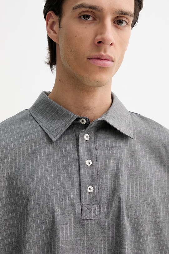 American Vintage polo szary MYRO07A