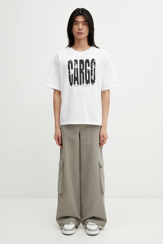 Alpha Industries t-shirt bawełniany Cargo Print 266544 biały