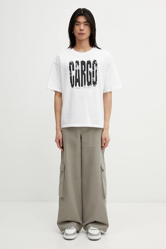 Alpha Industries t-shirt bawełniany Cargo Print 266544 biały
