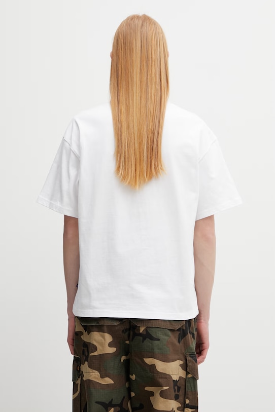 Odzież Alpha Industries Heatwave t-shirt bawełniany męski 766023 biały